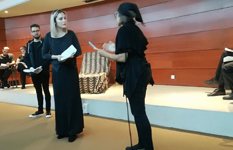 Integrantes de la compañía de Nacho Cabrera (Foto TA)